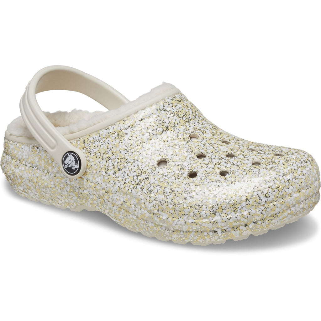 Silver deals glitter crocs